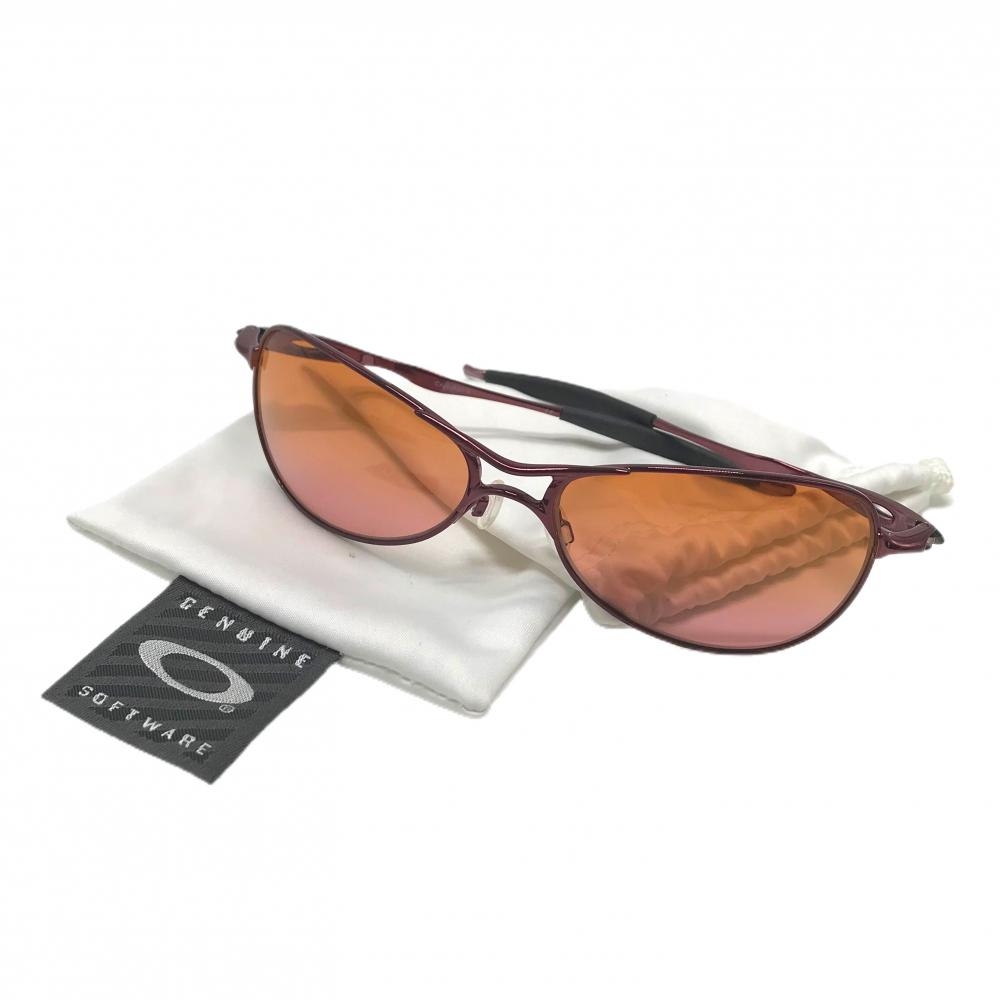 【超美品】オークリー スポーツサングラス ピンク crosshairS  レディース  ゴルフウェア Oakley