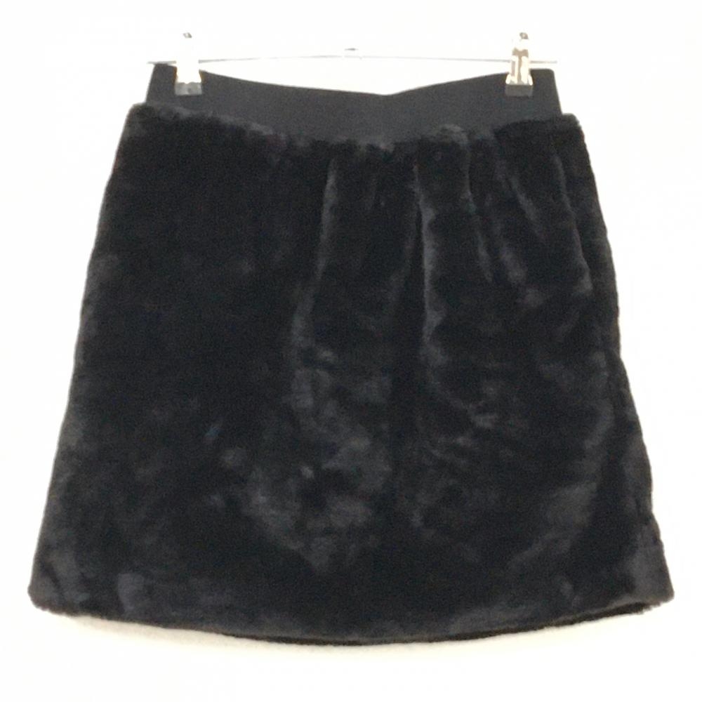 【超美品】キスオンザグリーン ファースカート 黒 ロゴグレー レディース 3(L) ゴルフウェア kiss on the green