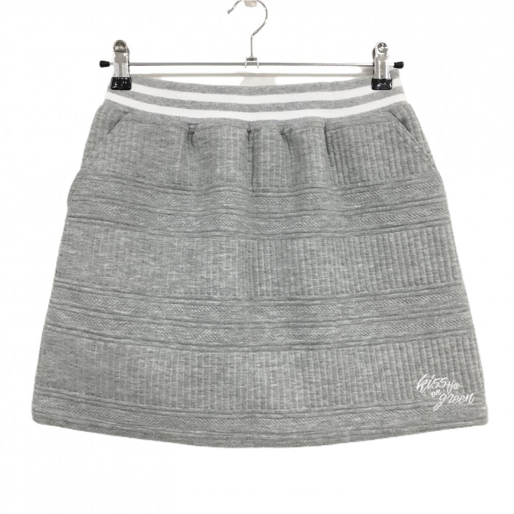 キスオンザグリーン スカート グレー総柄地模様 内側インナーパンツ レディース 2(M) ゴルフウェア kiss on the green