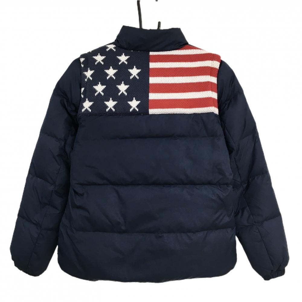 ☆特価☆【美品】キャロウェイ 2WAYダウンジャケット ネイビー×レッド