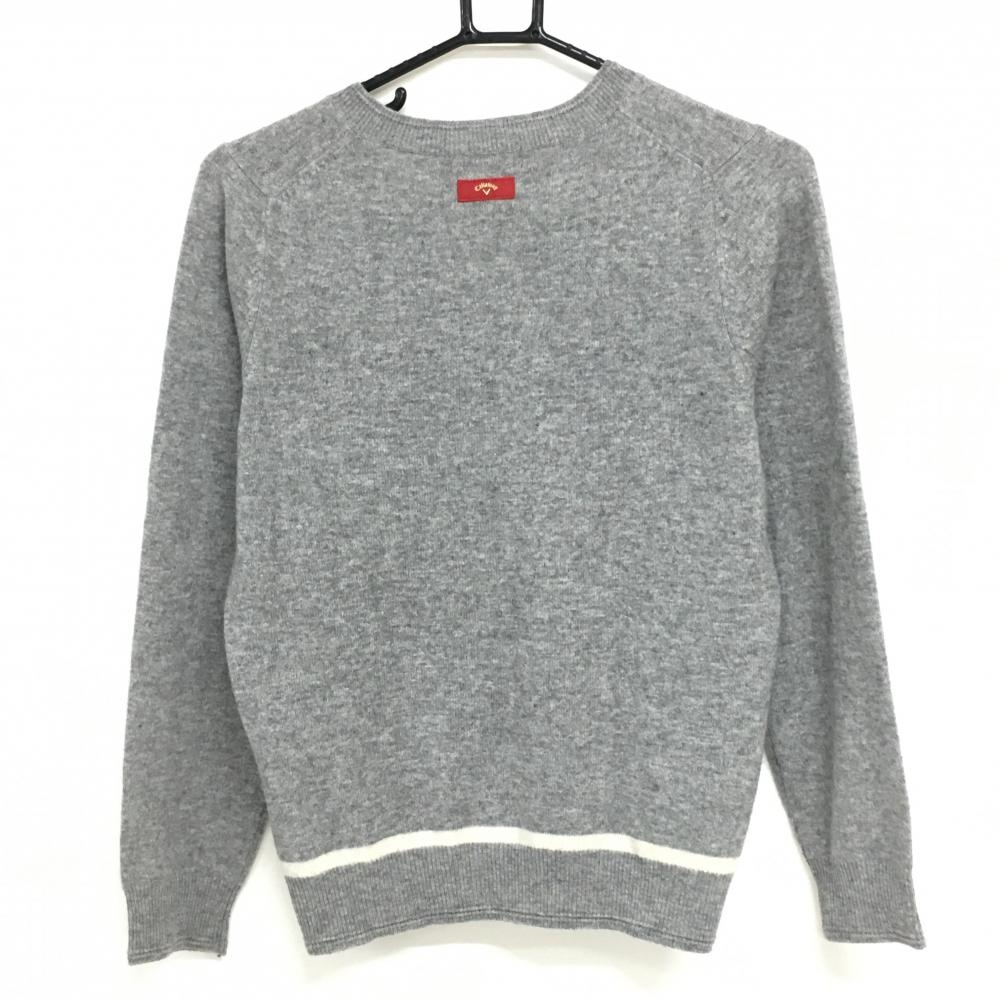 キャロウェイ レッドレーベル セーター 杢グレー カシミヤ100