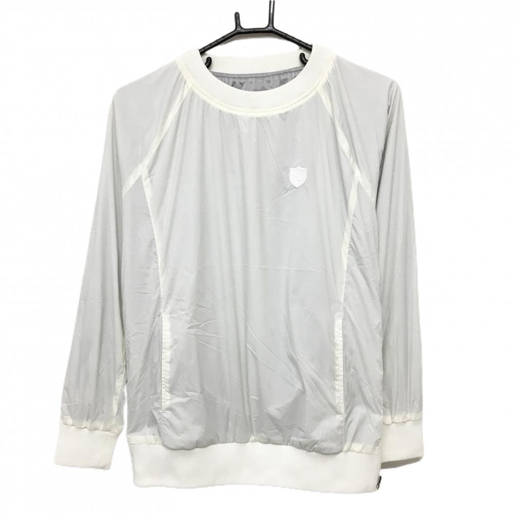 【超美品】キャロウェイ スニード 白 蓄熱裏地 胸ロゴ ブルゾン レディース M ゴルフウェア Callaway