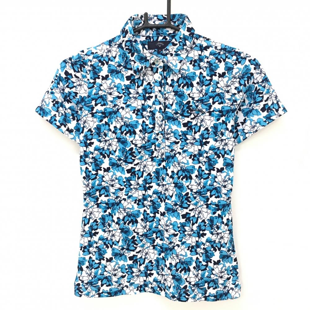 レオナール（XL）ポロシャツ/半袖/スポーツウェア /花柄/ゴルフ/トップス/紺 LEONARD SPORT レオナール スポーツ ハーフジップ長袖ポロシャツ