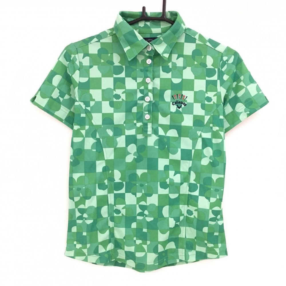 Callaway チェック柄ポロシャツ サイズ：L CALLAWAY キャロウェイ 半袖