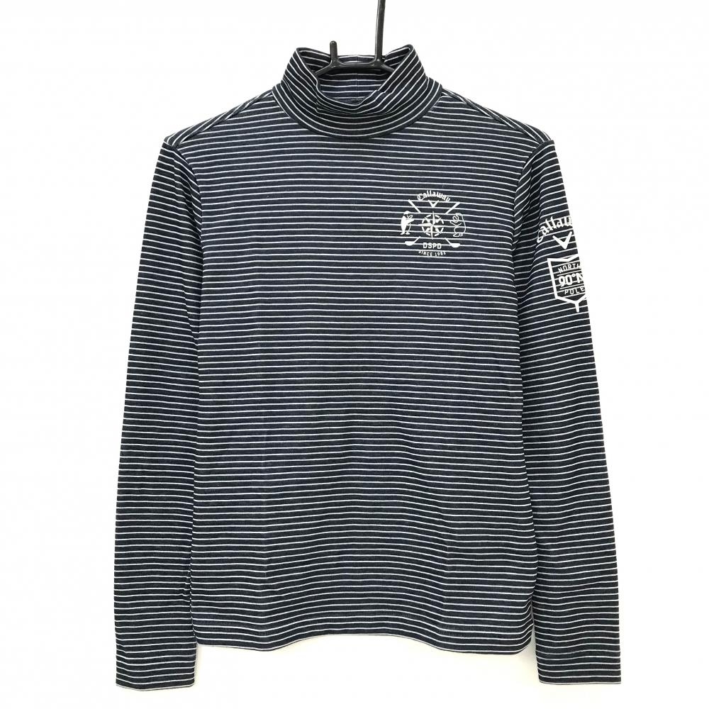 超美品】ダンスウィズドラゴン 長袖ハイネックシャツ 黒×白 ロゴ総柄