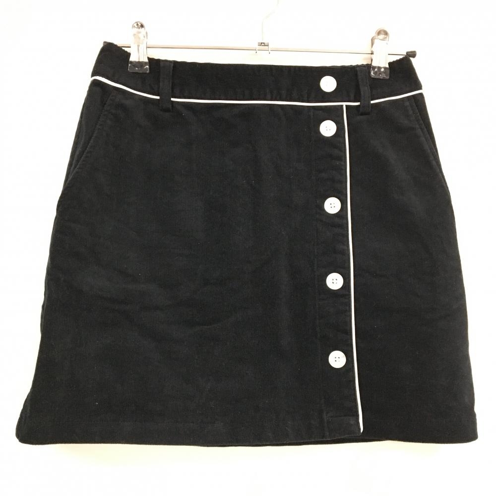 【超美品】キャロウェイ スカート 黒×白 コーデュロイ ストレッチ レディース M ゴルフウェア Callaway