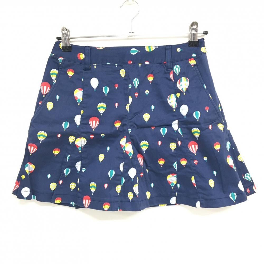 キャロウェイ スカート ネイビー×マルチカラー 気球総柄 レディース M ゴルフウェア Callaway