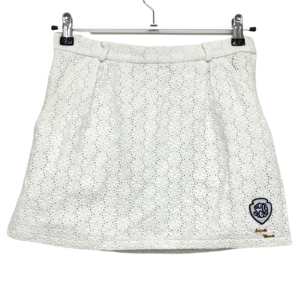 Samantha Thavasa Golf　プリーツスカート ホワイト/ネイビー サージプリーツスコート[品番：STJW0009282]｜Samantha GOLF（サマンサ