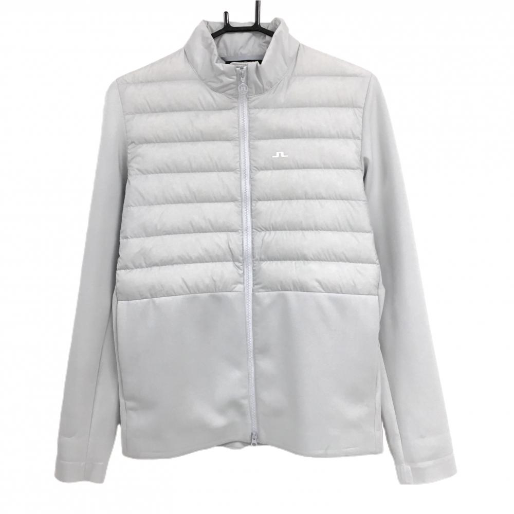 ジェイリンドバーグ 切替ダウンジャケット ライトグレー 上部ダウン