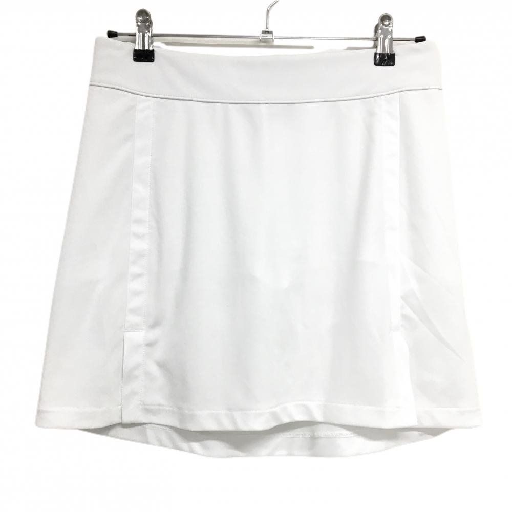 【超美品】ジェイリンドバーグ スカート 白 ストレッチ 内側インナーパンツ レディース M ゴルフウェア J．LINDEBERG