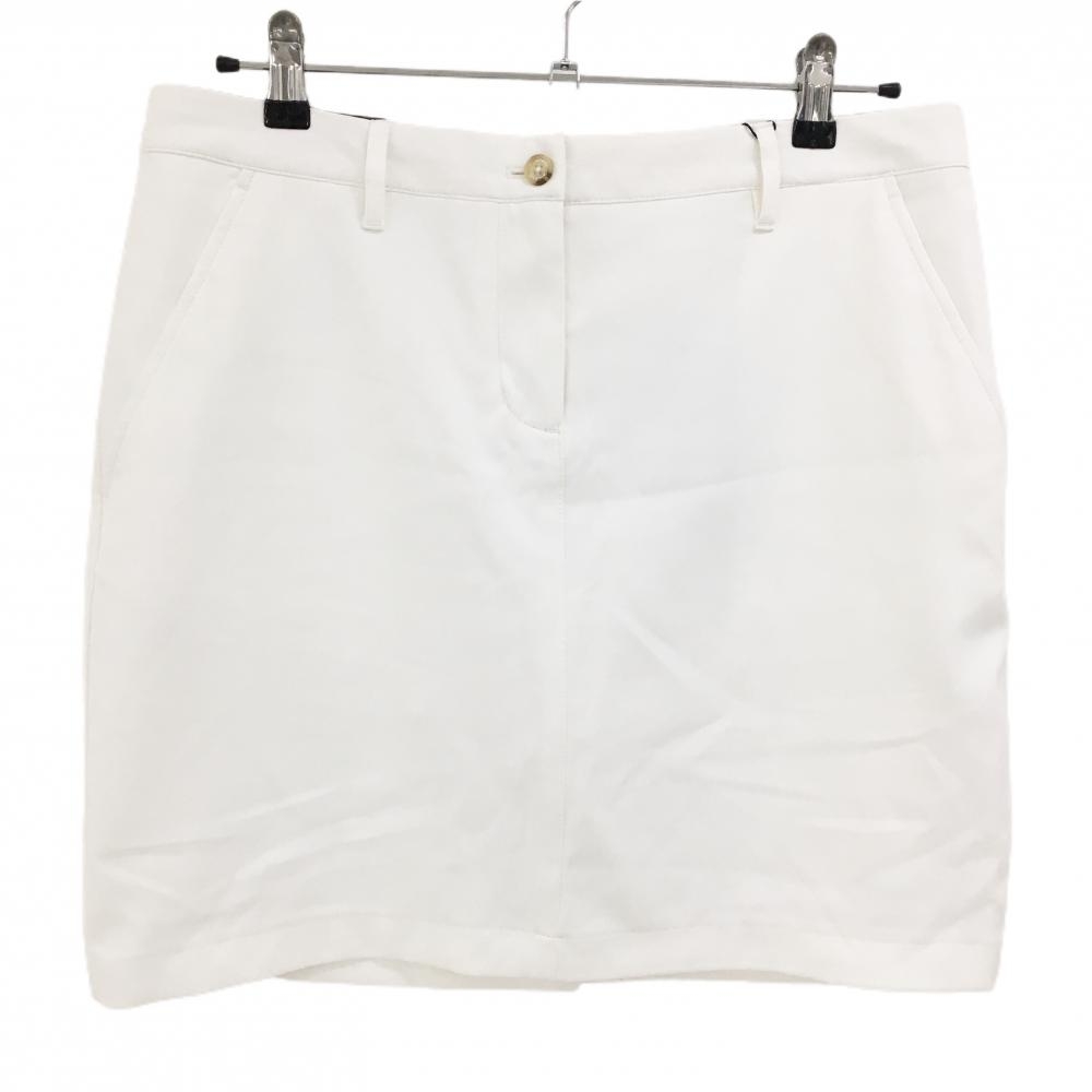 【新品】ジェイリンドバーグ スカート 白 4WAYストレッチ 速乾 内側インナーパンツ レディース L ゴルフウェア J．LINDEBERG