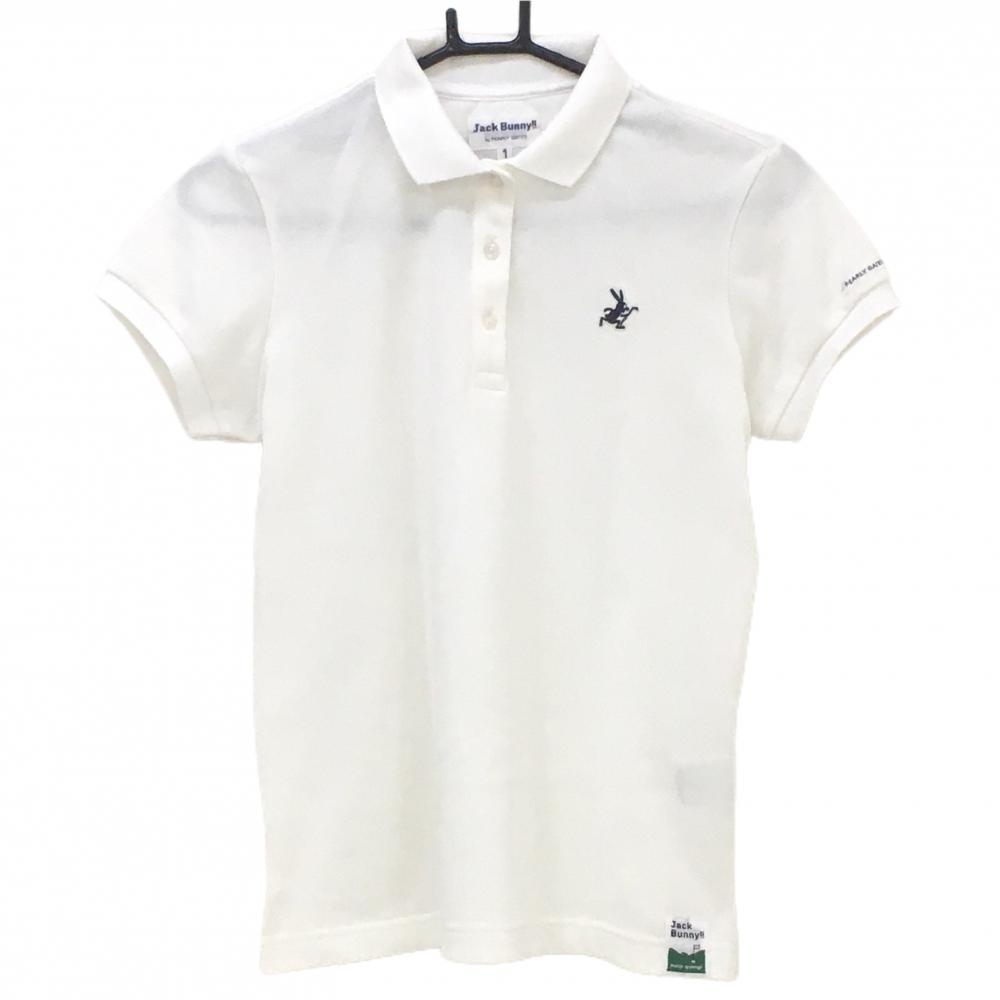 Jack Bunny!! ポロシャツ サイズ0 ホワイト ハイゲージカノコ半袖