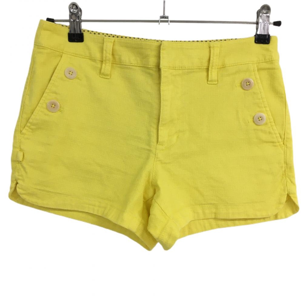 ジャックバニー ショートパンツ イエロー 織生地  レディース 0(S) ゴルフウェア Jack Bunny 画像