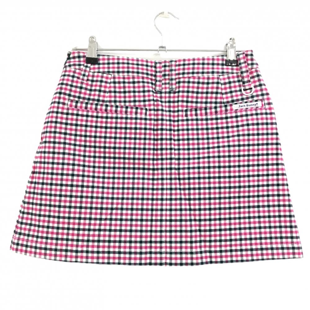 新品】ジャックバニー スカート ピンク×黒 チェック 内側インナー