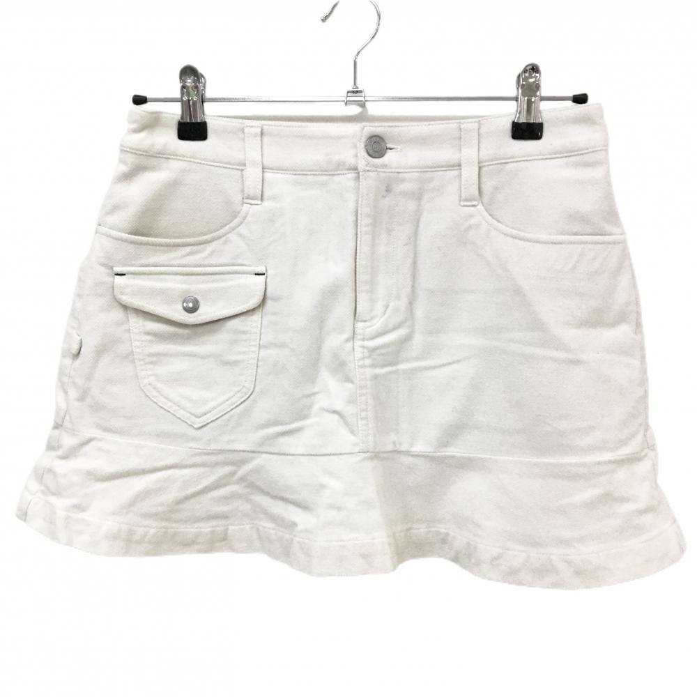 ジャックバニー スカート 白 表微起毛 内側インナーパンツ  レディース 1(M) ゴルフウェア Jack Bunny