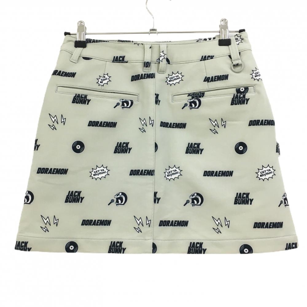 超美品】ジャックバニー×ドラえもん スカート グレー×ネイビー ロゴ総
