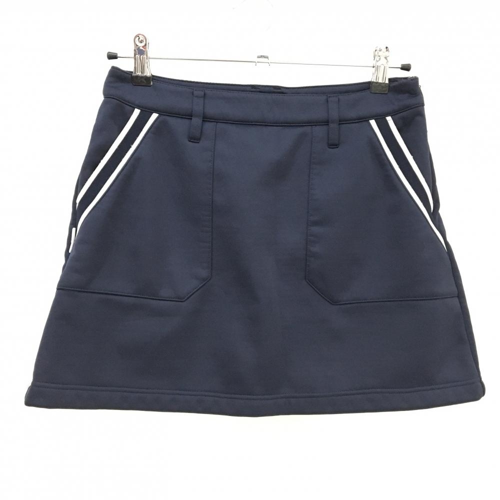お値下げ♡レザレクション　レディース ゴルフスカート ネイビー レザレクション スカート ネイビー×白 総柄 裏地・インナー
