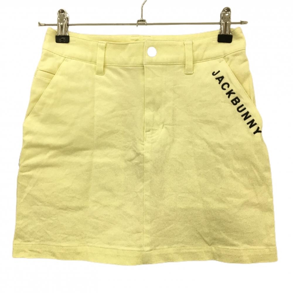 新品■16,500円【ジャックバニー】レディース　スカート 0/S ゴルフ 超美品】ジャックバニー スカート ライトイエロー ストレッチ