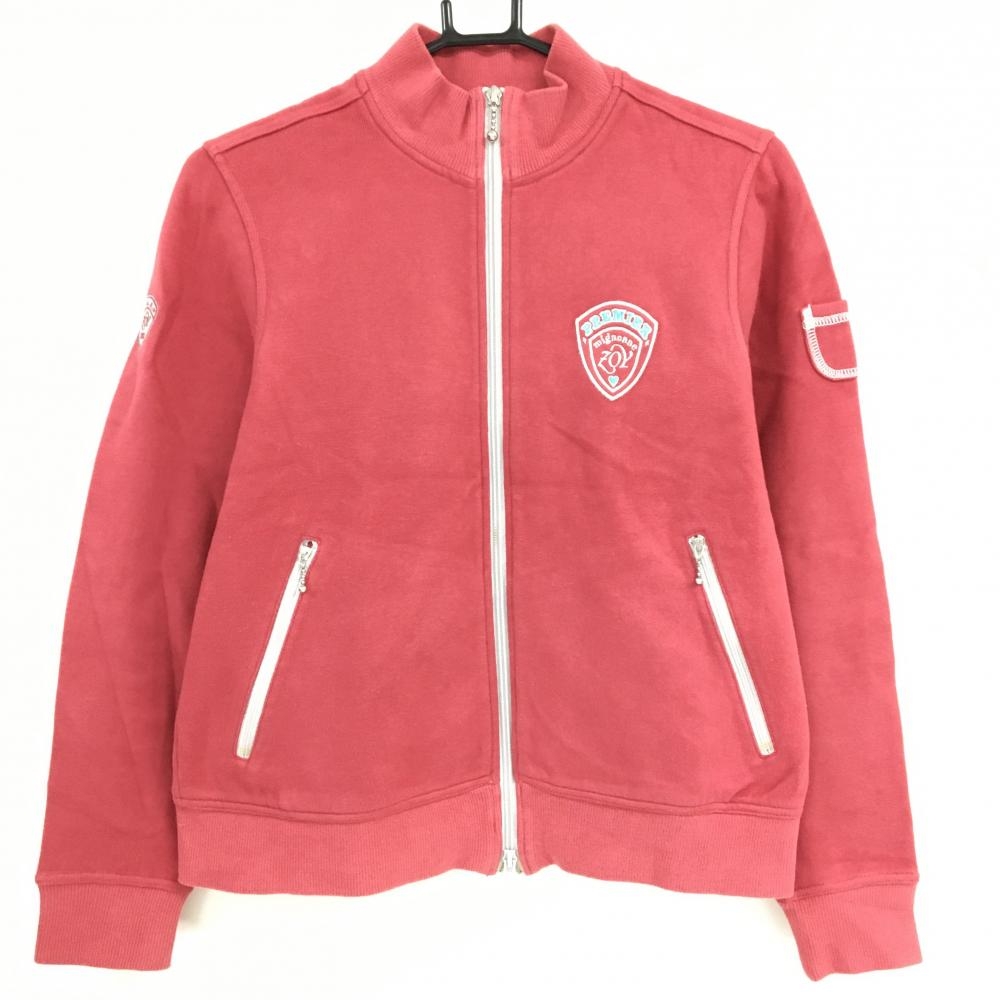 ゾーイ ジャケット ピンク系 ロゴ刺しゅう 裏地付き  レディース 40(L) ゴルフウェア ZOY