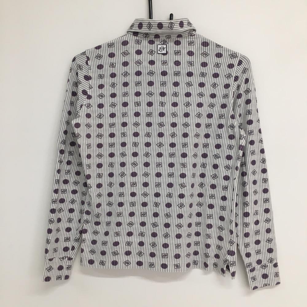 ゾーイ ZOY 長袖ポロシャツ 3(L) グレー ストライプ×チェック ゾーイ ZOY 長袖ポロシャツ 3(L) グレー ストライプ×チェック - メルカリ