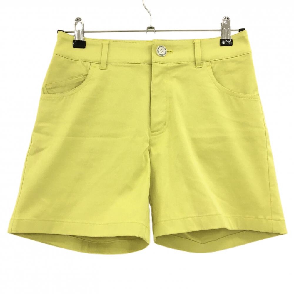 【美品】ゾーイ ショートパンツ ライトイエロー ストレッチ レディース 36(S) ゴルフウェア ZOY