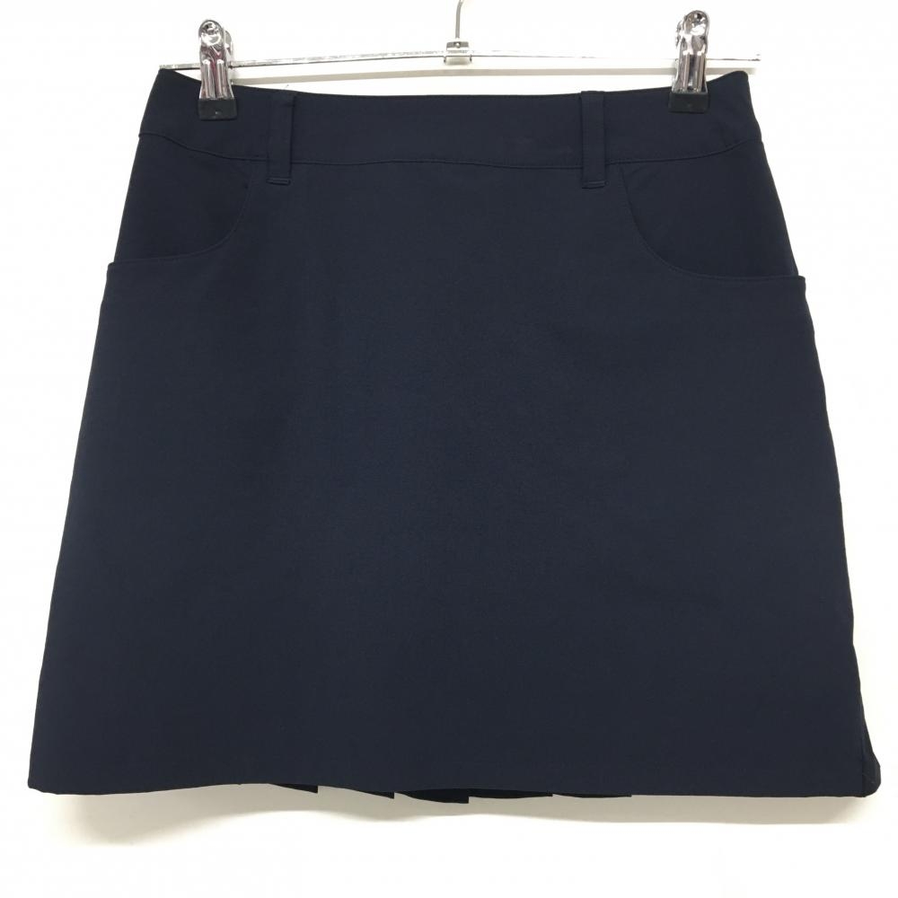 【美品】ゾーイ スカート ネイビー 後裾プリーツ 内側インナーパンツ   レディース 36(S) ゴルフウェア ZOY
