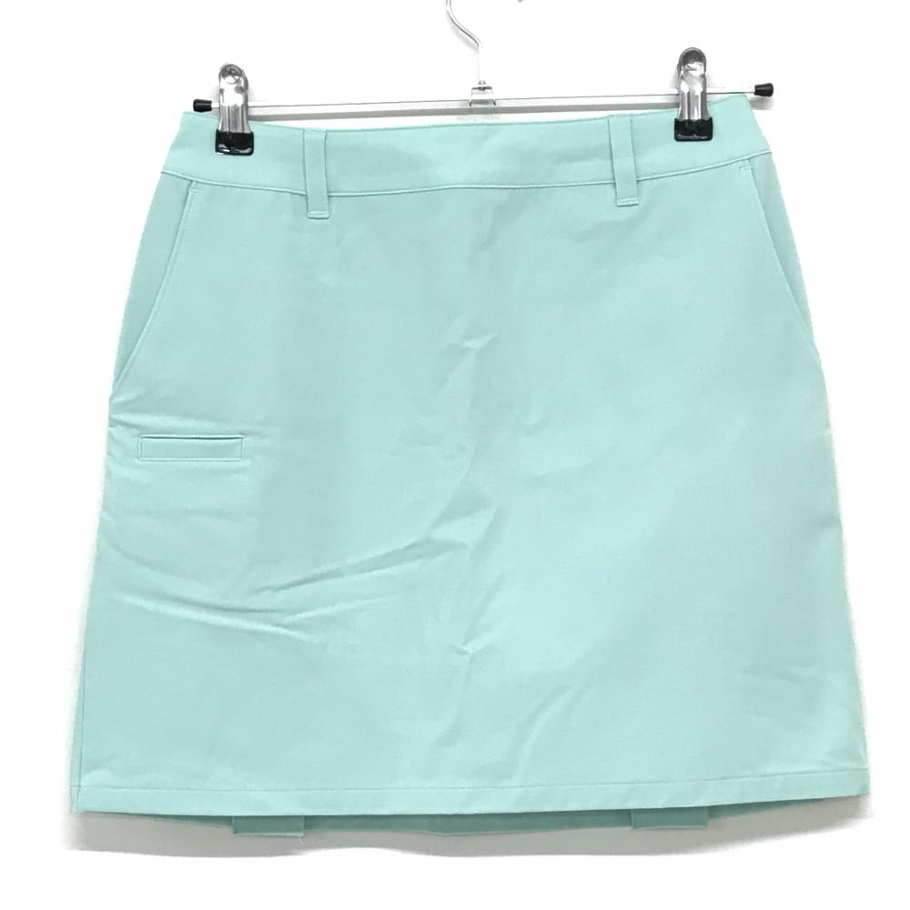 【超美品】ゾーイ スカート ライトグリーン ロゴ刺しゅう 無地 レディース 36(S) ゴルフウェア ZOY