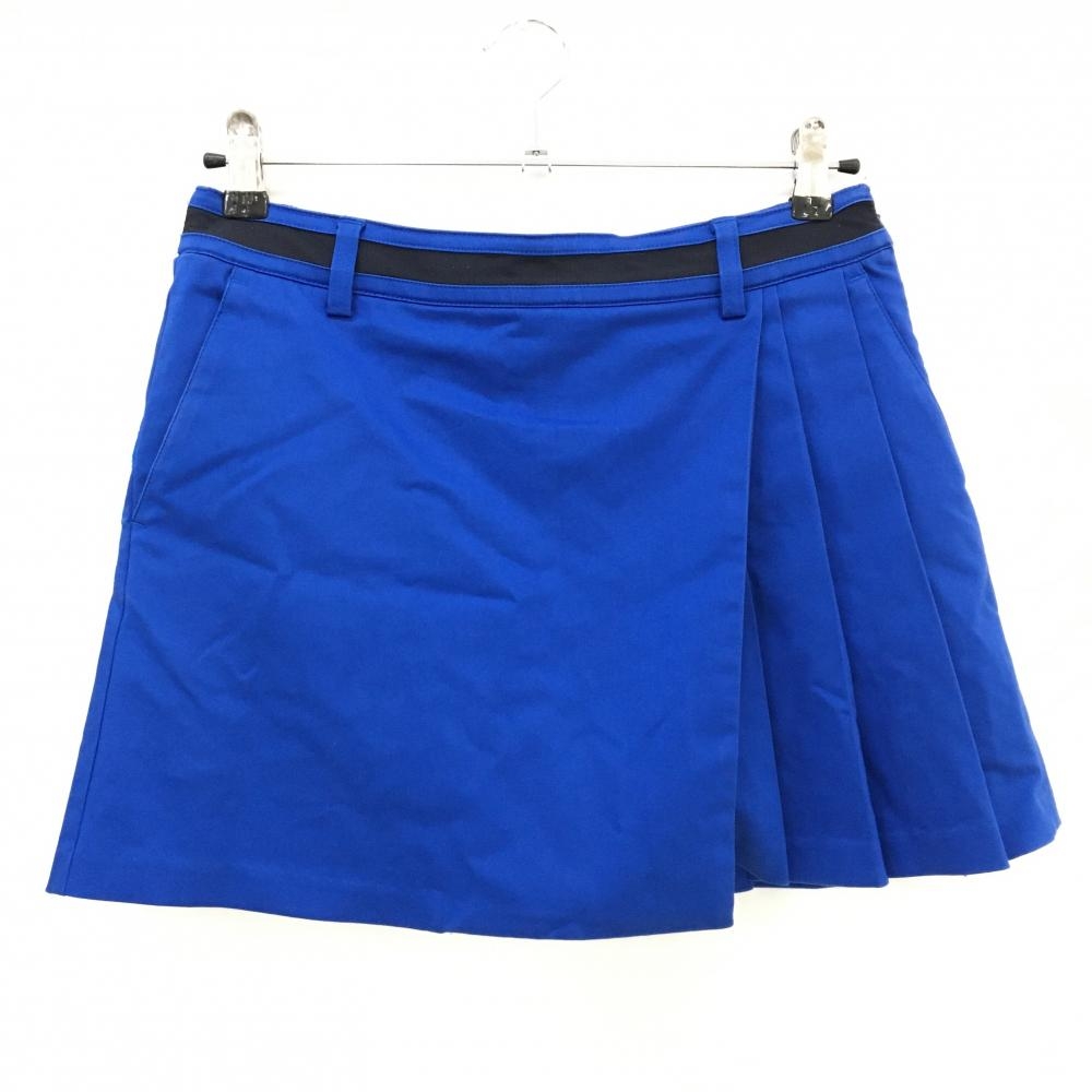 テーラーメイド スカート ブルー 一部プリーツ 内側インナーパンツ レディース S ゴルフウェア TaylorMade