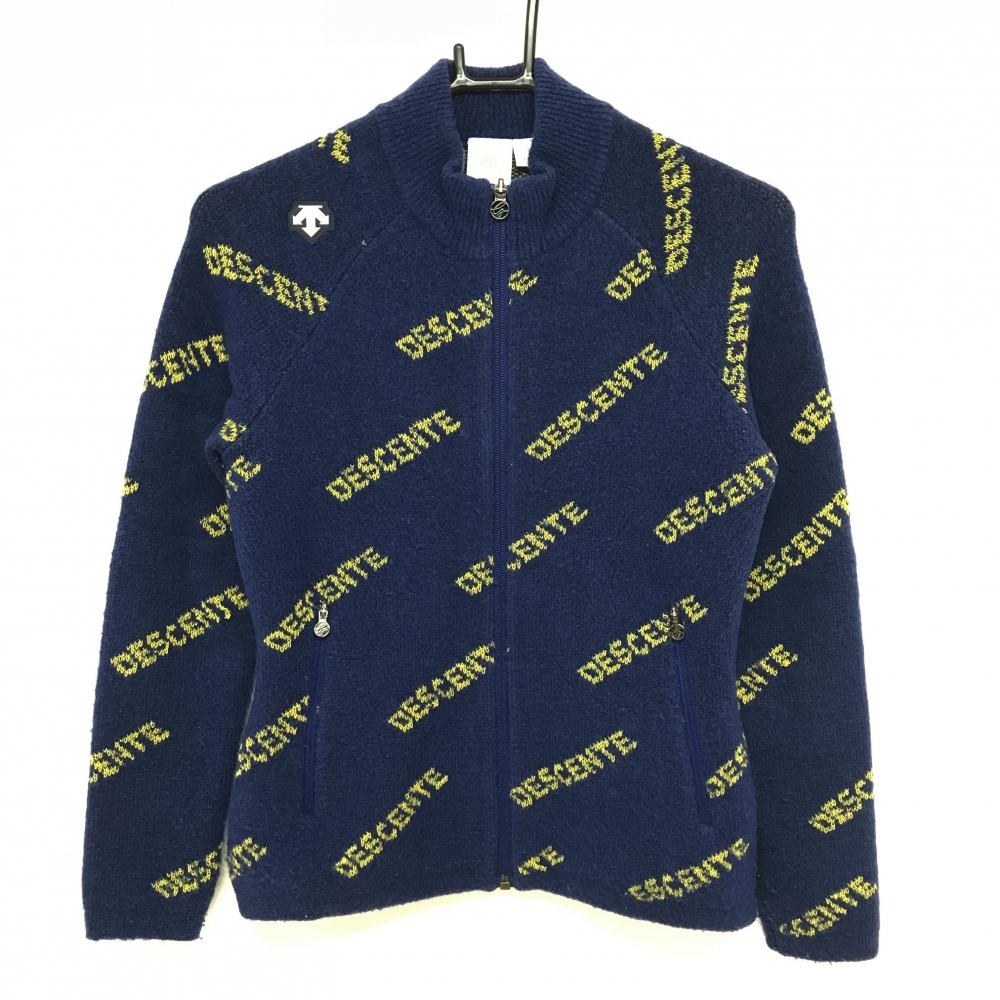 【美品・大きめXL】マスターバニー　ナイロンジャケット　紺　メッシュ裏地　ゴルフ 美品・大きめXL】マスターバニー ナイロンジャケット 紺