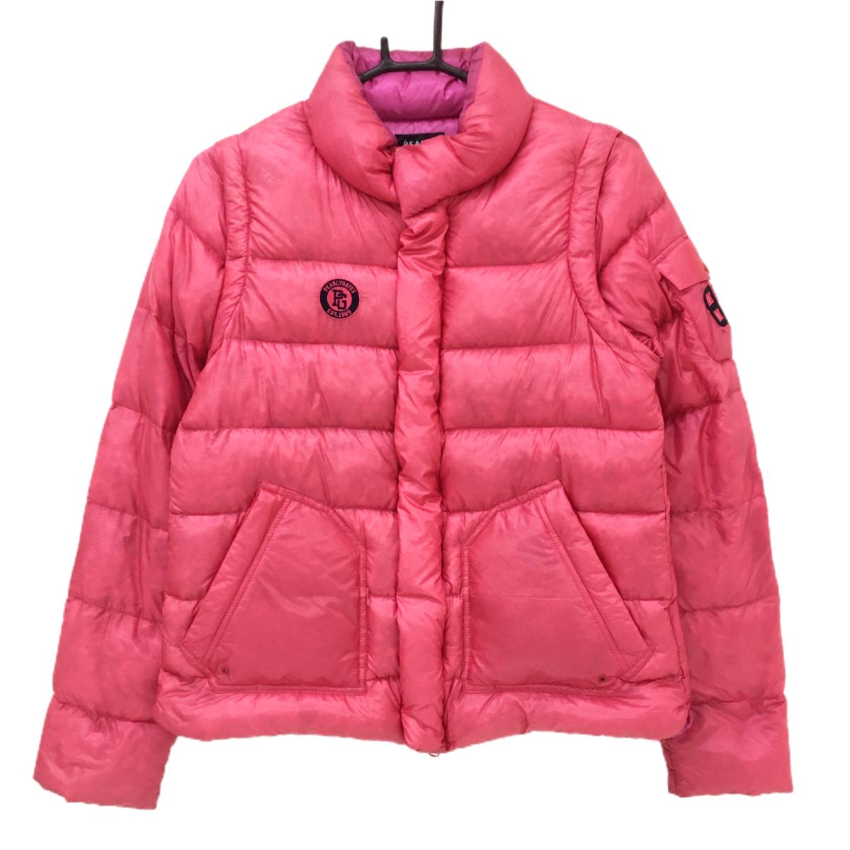 PEARLYGATES ダウンベスト メンズ ピンク 冬 サイズ4 M パーリー