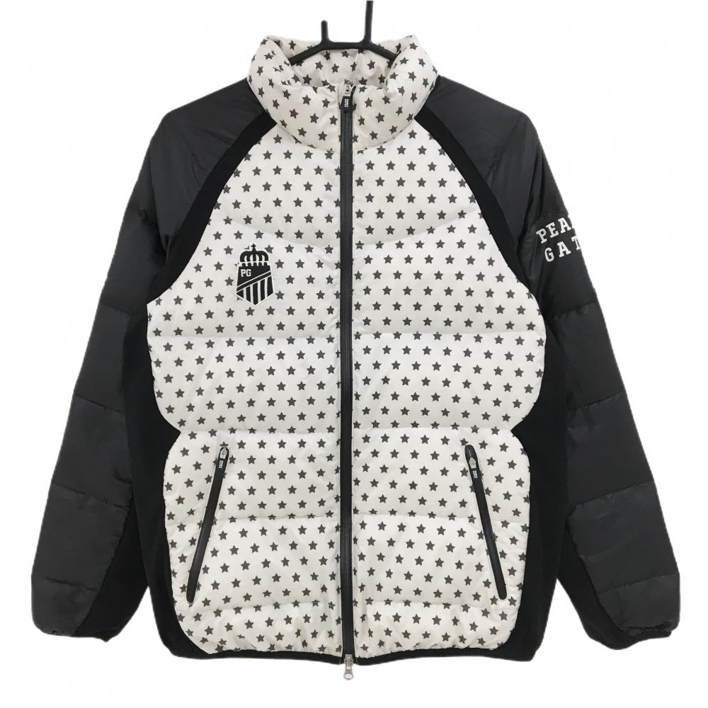 PEARLY GATES ホワイト ダウンベスト サイズ2 PEARLY GATES（パーリーゲイツ）の「【PEARLY GATES】ナイロンリップ