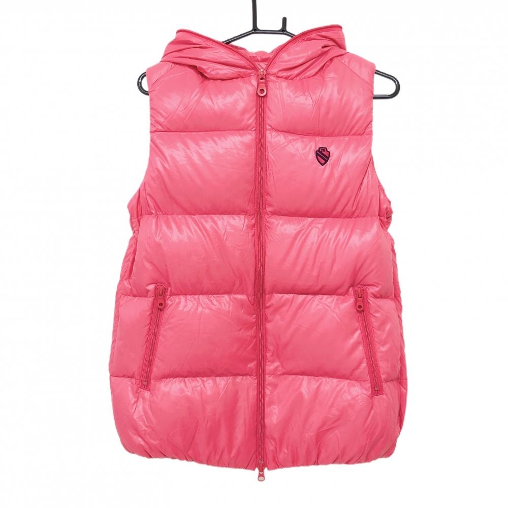 PEARLY GATES フード付きダウンベスト ピンク PEARLY GATES フード付きダウンベスト ピンク 【公式通販】