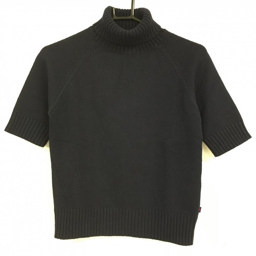 【パーリーゲイツ】フロッキー ロゴ 半袖ポロ ワンピース ゴルフ L グレー×黒 パーリーゲイツ】フロッキー ロゴ 半袖ポロ ワンピース ゴルフ L