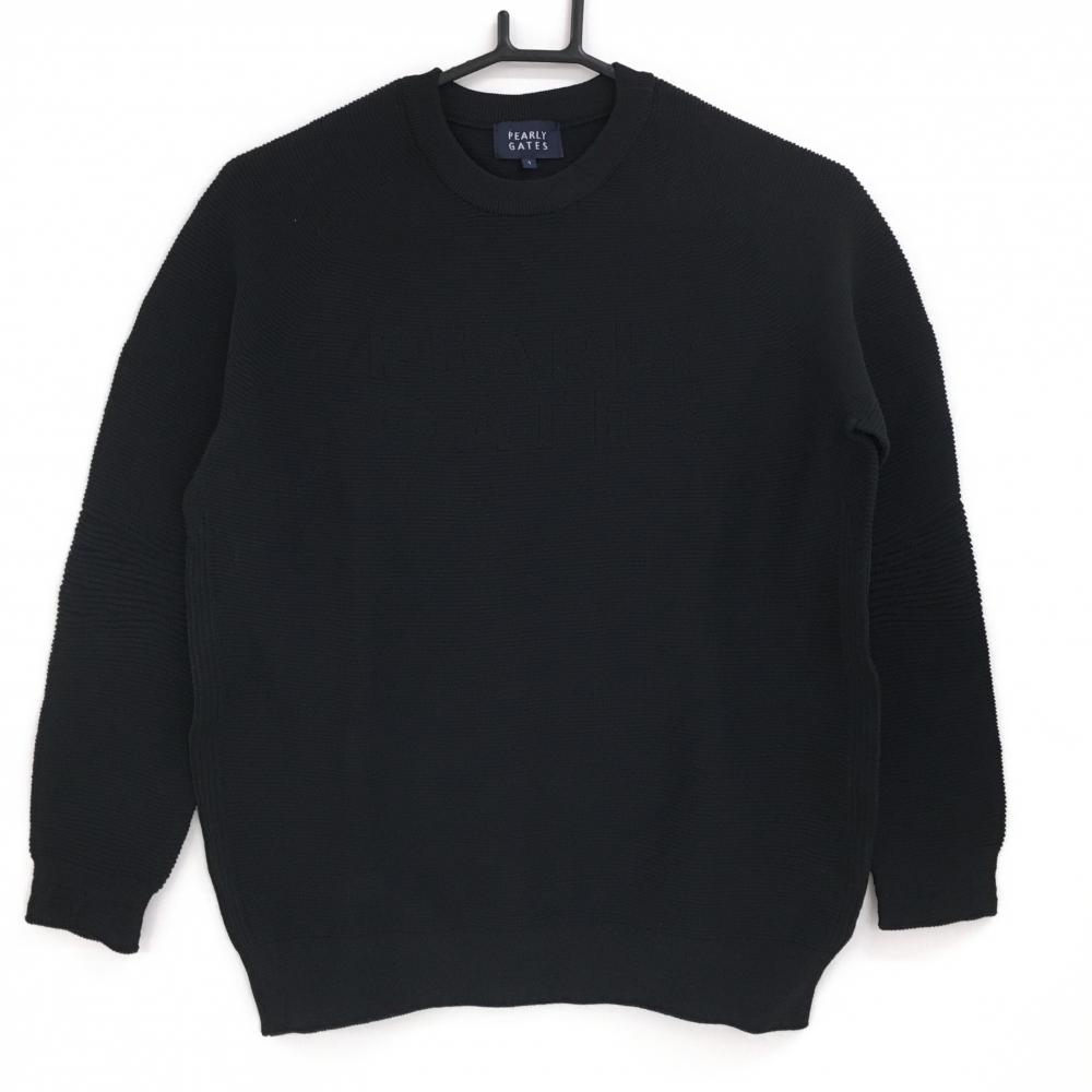 美品【パーリーゲイツ】ゴルフウェア ニット うさぎ 2024年モデル 黒