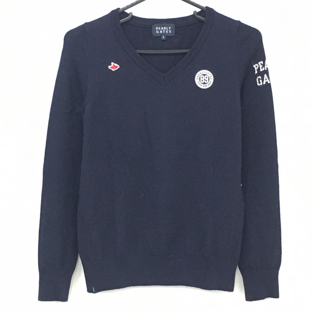 Callaway Vネック セーター ホワイト/ネイビー CALLAWAY キャロウェイ Vネック ニットセーター ネイビー系