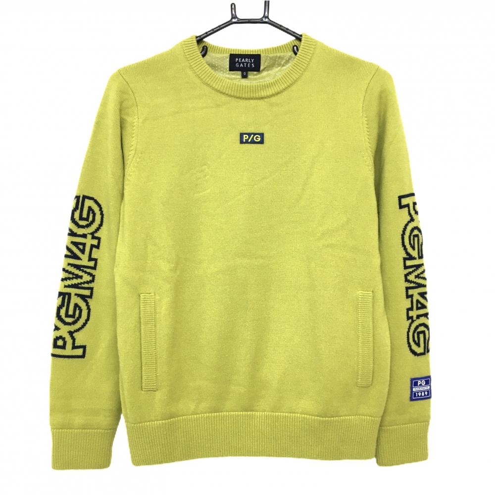 新品　 PEARLY GATES レディース　薄手ゴルフセーター PEARLY GATES パーリーゲイツ セーター ライトブルー系 胸ロゴ