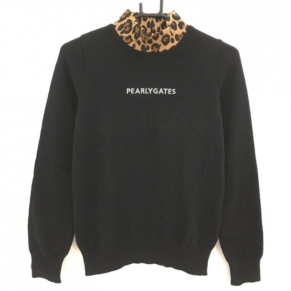 PEARLY GATES カシミヤ入りヒョウ柄 セーター L(5) PEARLY GATES