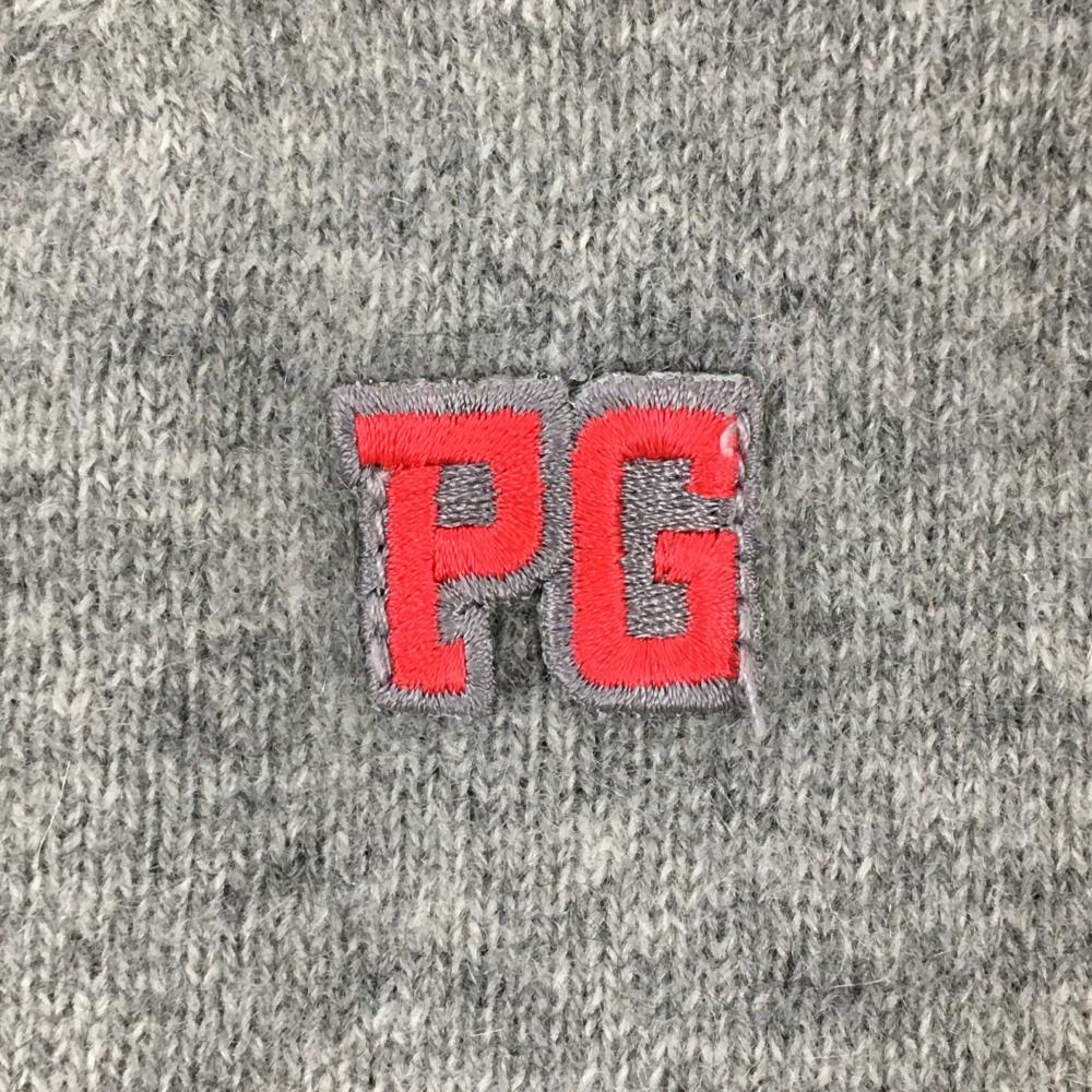 超美品】パーリーゲイツ セーター グレー カシミヤ 袖口・裾ライン  