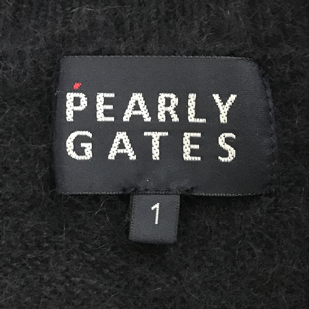 超美品】パーリーゲイツ セーター ネイビー バックロゴ白 ウール混  