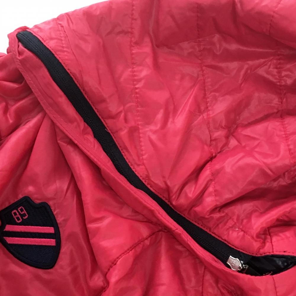 パーリーゲイツ 中綿リバーシブルスニード ピンク 裏ネイビー 4WAY 袖