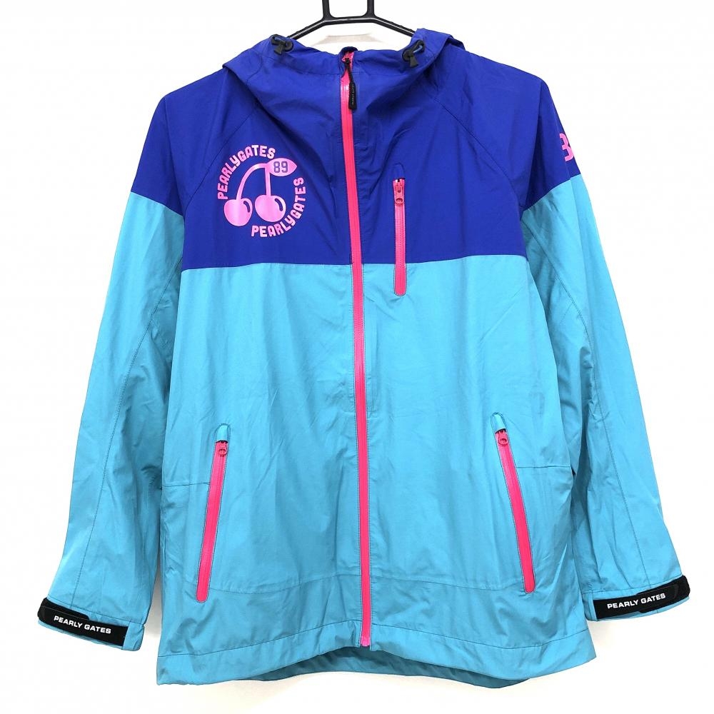 極美品 L】PEARLY GATES ナイロンジャケット モックネック ロゴ刺繍