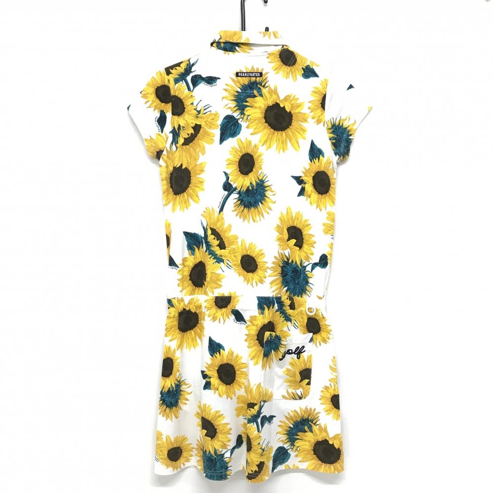 パーリーゲイツ ひまわりワンピース 1 パーリーゲイツ ひまわり柄 半袖ワンピース 新品 ゴルフ - メルカリ