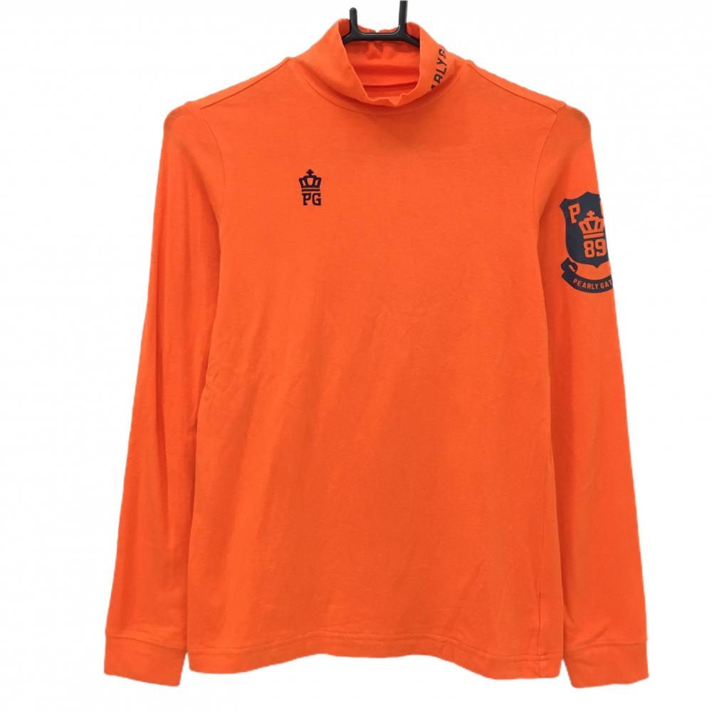 BELLMORE ハーフジップ　ポロシャツ　ゴルフ　ロゴ　刺繍　オレンジ　L BELLMORE ハーフジップ ポロシャツ ゴルフ ロゴ 刺繍 オレンジ L