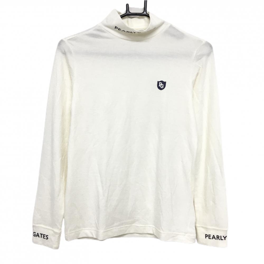 【新品】パーリーゲイツ ゴルフ ハイネックシャツ ホワイト 5サイズ PEARLY GATES パーリーゲイツ 長袖ハイネックシャツ 白 ネック
