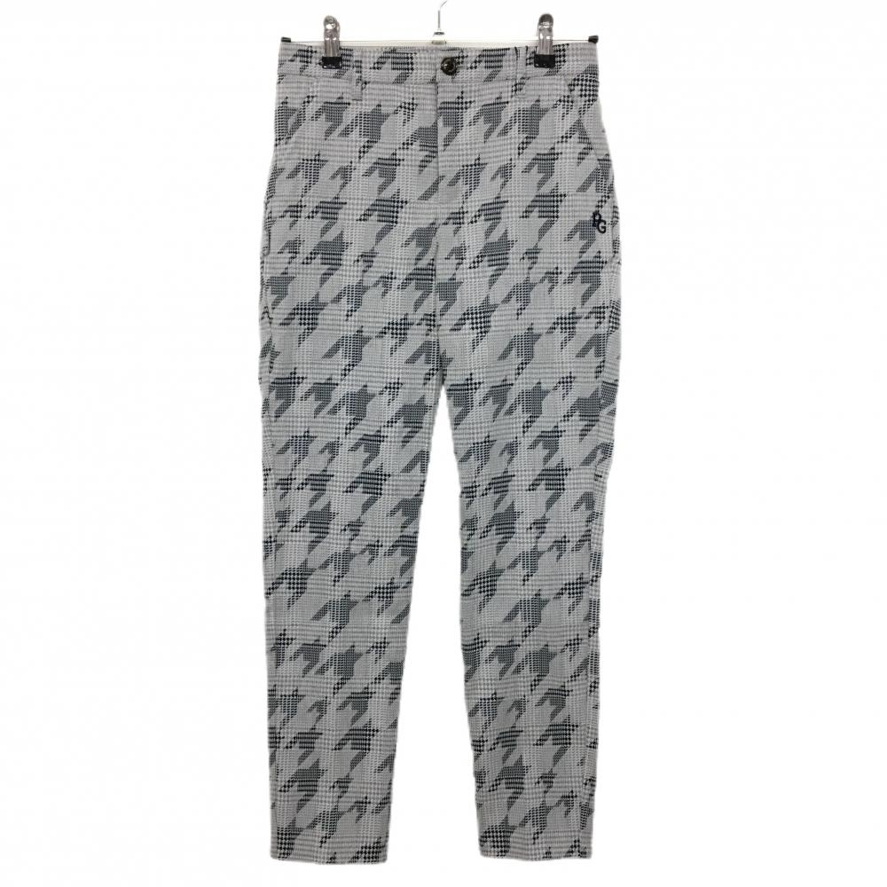 パーリーゲイツ 桜プリントカツラギストレッチ パンツサイズ6 新品○ パーリーゲイツ ○POP 桜プリント カツラギ ストレッチパンツ S