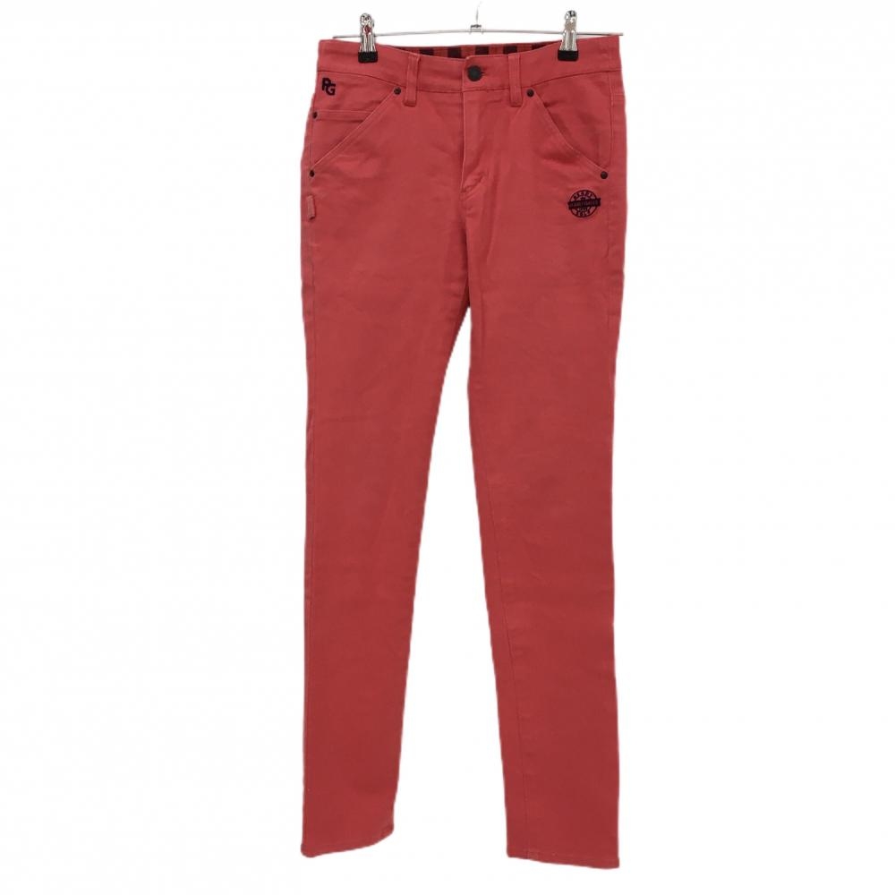 美品【パーリーゲイツ】カシミヤ100% ニット チェック 4 赤 PEARLY