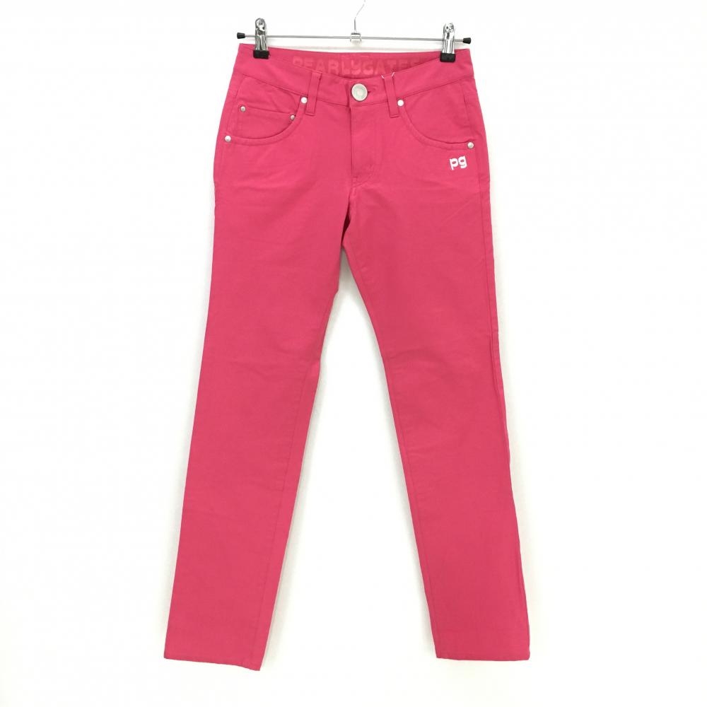 PEARLY GATES ゴルフ　フラワーパンツ サイズ0 ピンク　花柄 PEARLY GATES - PEARLY GATES ゴルフ フラワーパンツ サイズ0 ピンク