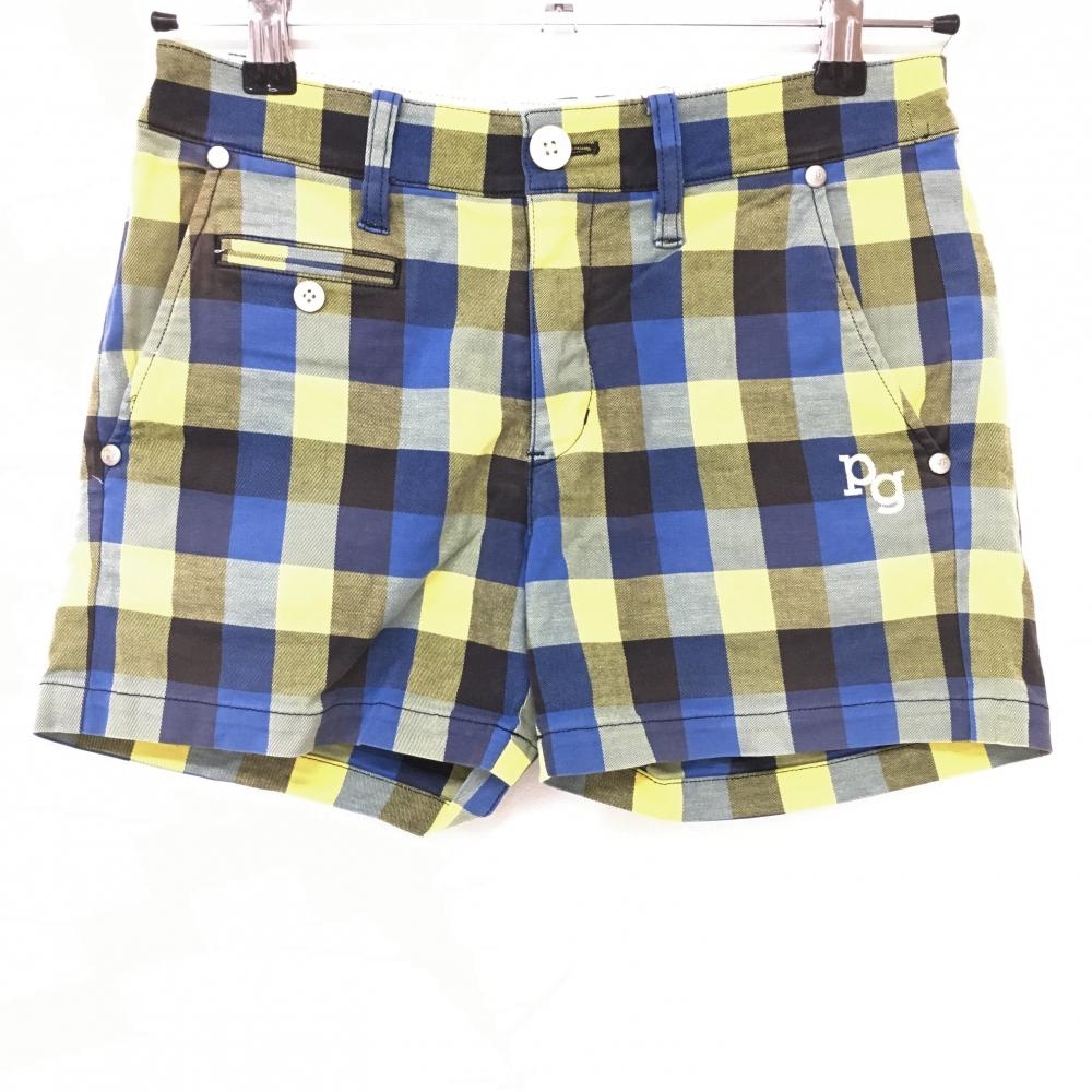 美品パーリーゲイツショートパンツブルーS パーリーゲイツ ゴルフウエア 青色ショートパンツ 美品パーリー