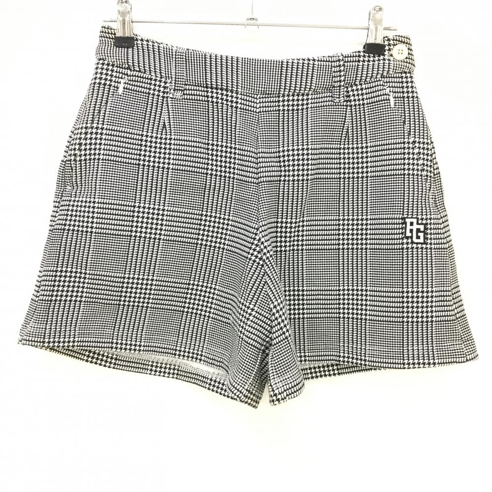 パーリーゲイツ ショートパンツ 白×黒 グレンチェック 裏起毛 レディース 0(S) ゴルフウェア PEARLY GATES 画像