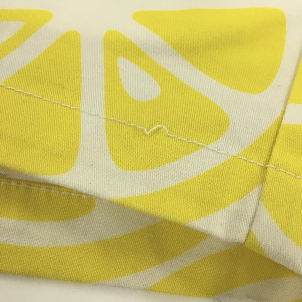 美品】パーリーゲイツ ショートパンツ 白×イエロー レモン柄